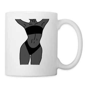 corps - Mug blanc - blanc - Droite