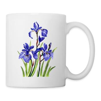 Blumen - Tasse - Weiß - Rechts