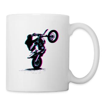 Motorcross 3D Motorradsport - Tasse - Weiß - Rechts