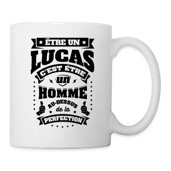 NOM - PRÉNOM - LUCAS - Mug blanc - blanc - Droite