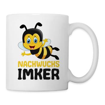 Nachwuchs Imker kleine Biene für Kinder Baby - Tasse - Weiß - Rechts
