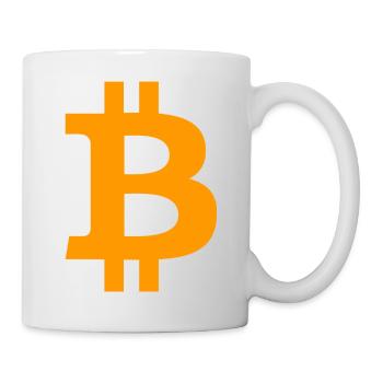 Bitcoin BTC symbol Logo - Mug - white - Right