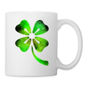 Trèfle Aquarelle Saint-Patrick - Mug blanc - blanc - Droite