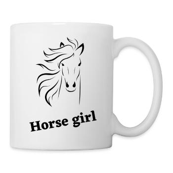 Horse Girl - Tasse - Weiß - Rechts