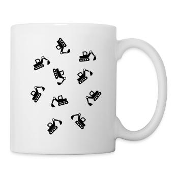 de nombreux chantiers de chantier de dragage - Mug blanc - blanc - Droite