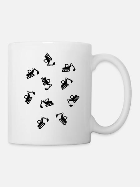 de nombreux chantiers de chantier de dragage - Mug blanc - blanc