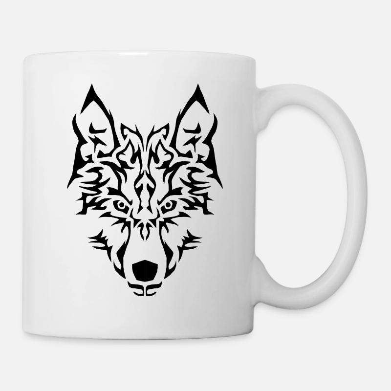 Wolfs Tribal - Mug - white