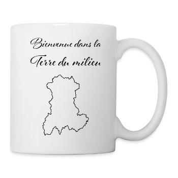 Bienvenue dans la terre du milieu - Mug blanc - blanc - Droite