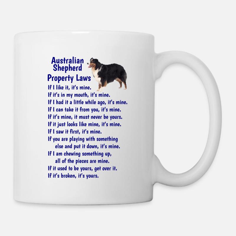 Australian Shepherd Property Laws - Mug - white