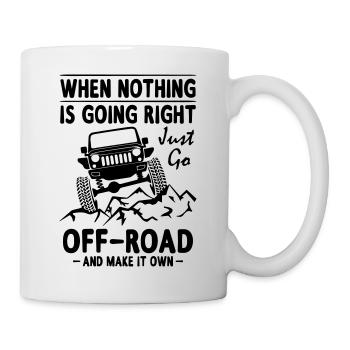 Jeep Offroad - Mug blanc - blanc - Droite