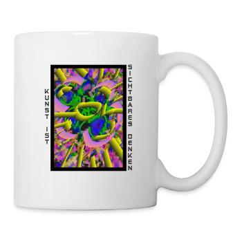 Kunst ist sichtbares Denken - 1 - Tasse - Weiß - Rechts
