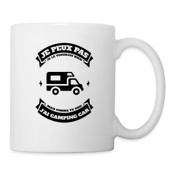 JE PEUX PAS J'AI CAMPING CAR - Mug blanc - blanc - Droite
