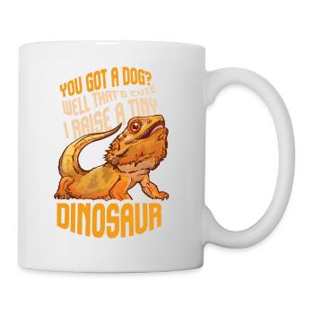 Funny Bearded Dragon Pet Reptile Lizard Lover - Mug blanc - blanc - Droite