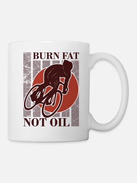 Fahrrad Fahrradfahren Bike Gesundheit Umweltschutz - Tasse - Weiß