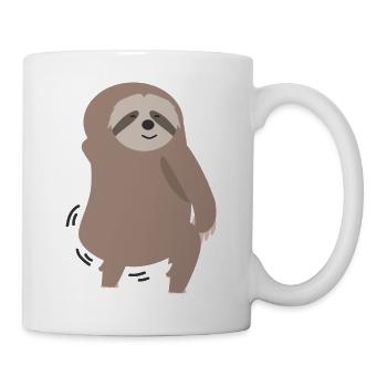 Paresseux - Mug blanc - blanc - Droite