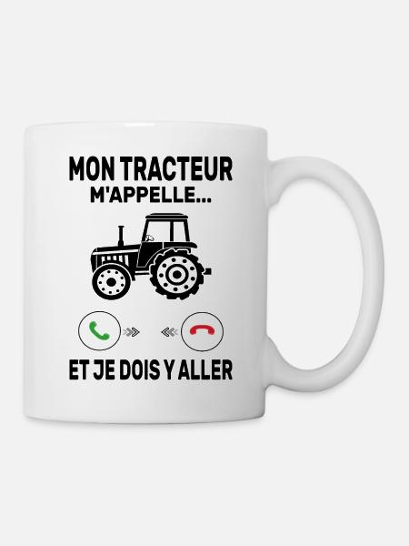 Conducteur Tracteur Agriculteur Tracteur Amour - Mug blanc - blanc