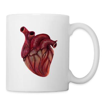 Realistic Heart - Mug blanc - blanc - Droite