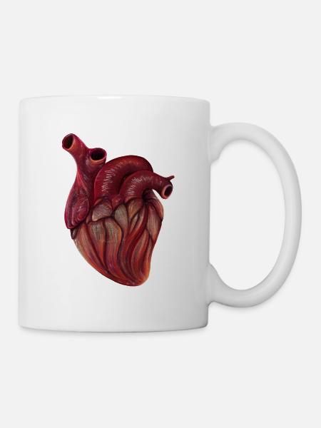 Realistic Heart - Mug - white