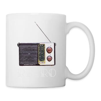 Altes Radio - Tasse - Weiß - Rechts