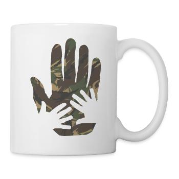 camo mains modèle de l’armée néerlandaise - Mug blanc - blanc - Droite