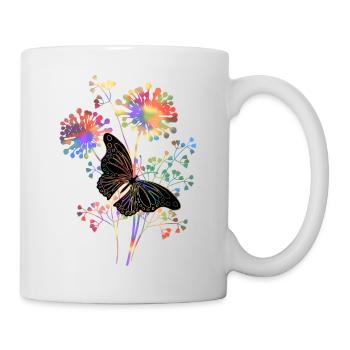 papillon - Mug blanc - blanc - Droite