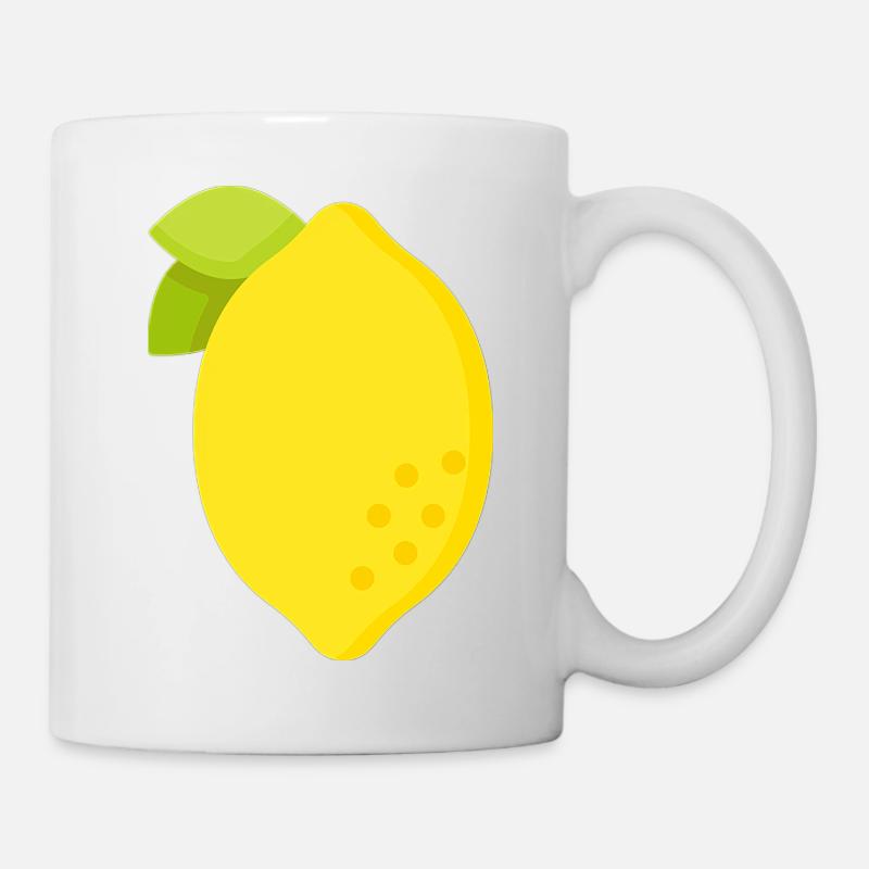 Zitrone - Tasse - Weiß