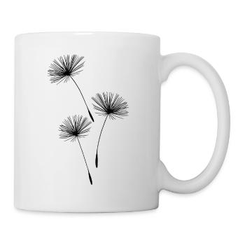 Pissenlit pissenlit fleurs - Mug blanc - blanc - Droite