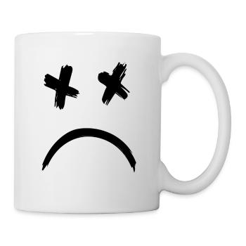 Sad Dead Smile Face - Tasse - Weiß - Rechts