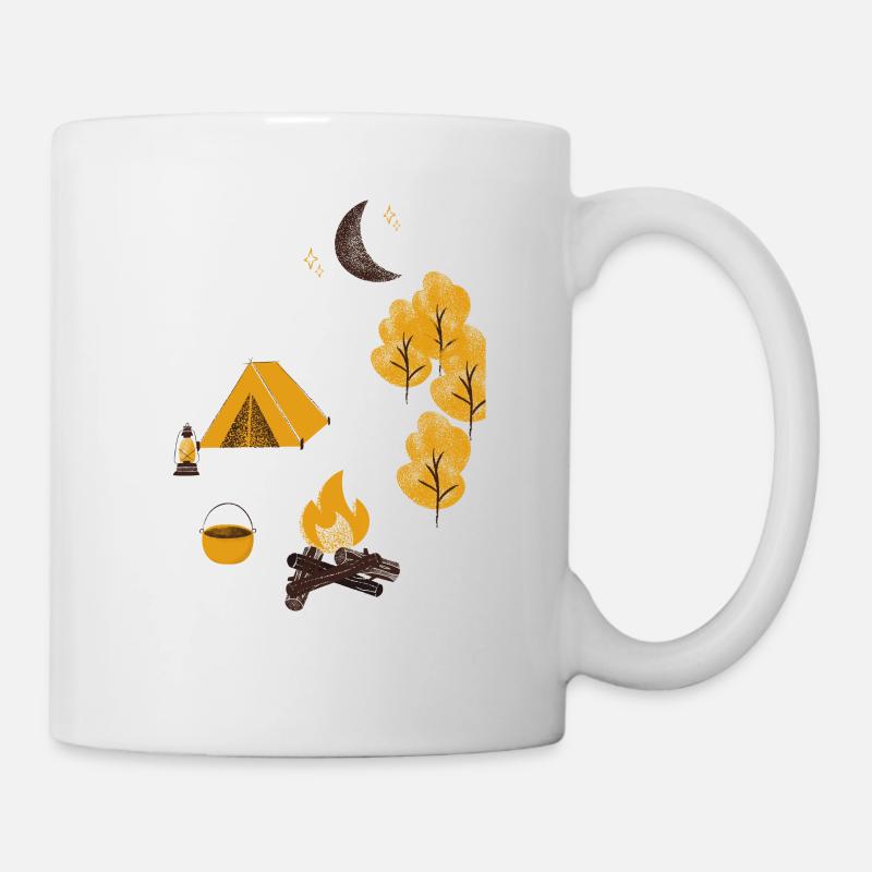 Camping - Tasse - Weiß