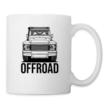 Offroad Landy 4x4 SUV Geländewagen - Tasse - Weiß - Rechts