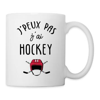J'peux pas j'ai hockey - Mug blanc - blanc - Droite