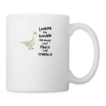 Gans Gaming Natur Vogel Meme geschenk online - Tasse - Weiß - Rechts