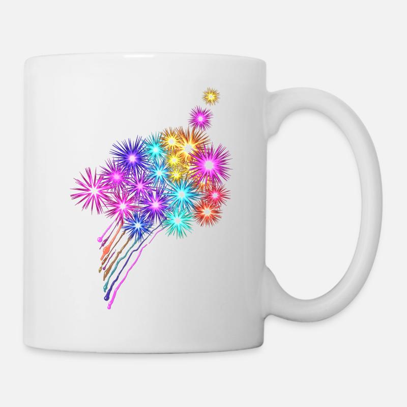 Feuerwerksfest - Tasse - Weiß