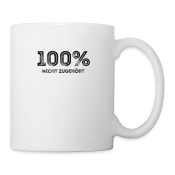 Des phrases drôles humour pas écouté - Mug blanc - blanc - Droite