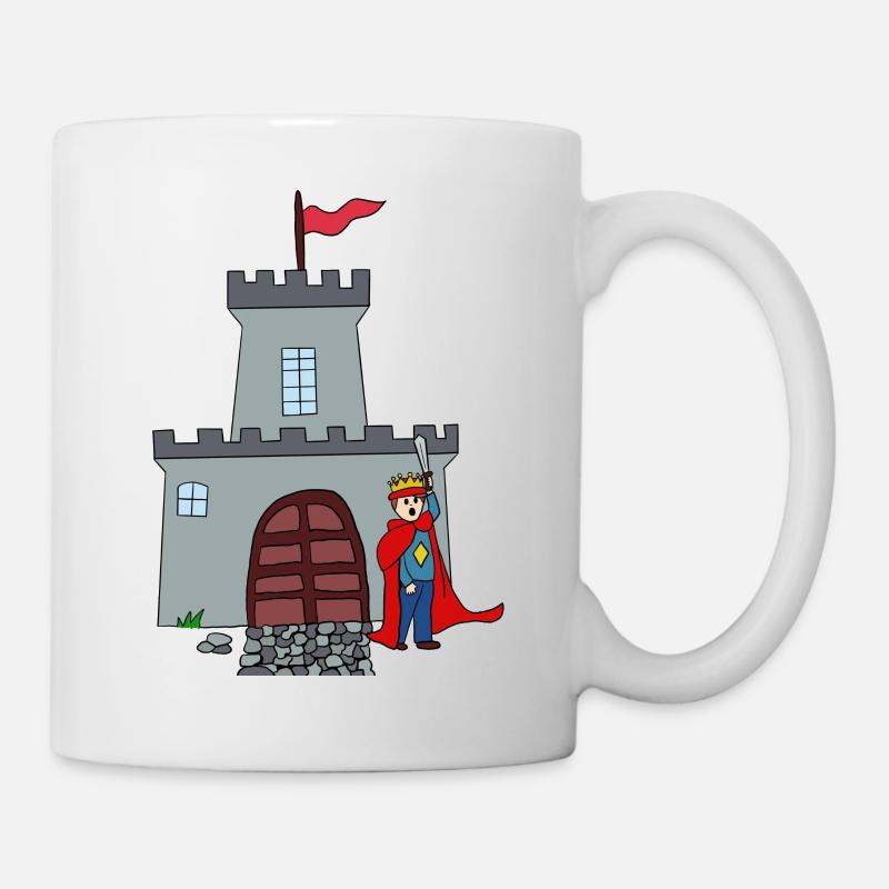 Knight and castle - Mug - white