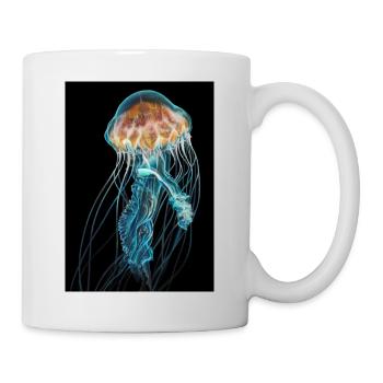 Geheimnisvolle Qualle - Tasse - Weiß - Rechts