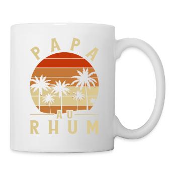 Papa Au Rhum Apéro Fête Des Pères - Mug blanc - blanc - Droite