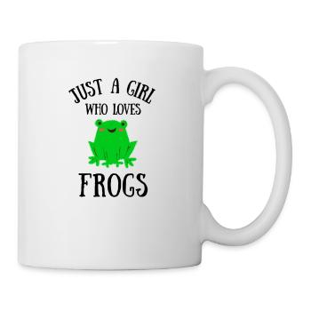 Frosch tiere frösche Quak lustig grün natur - Tasse - Weiß - Rechts