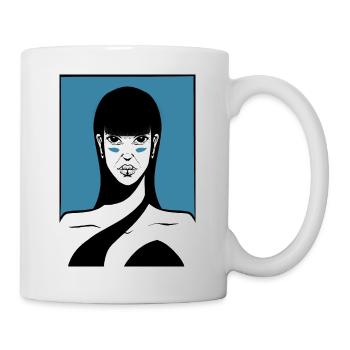 Beauté guerrière - Mug blanc - blanc - Droite