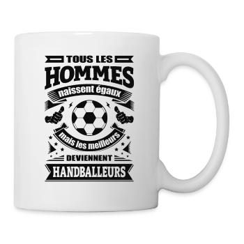 LES MEILLEURS HOMMES SONT HANDBALLEURS - Mug blanc - blanc - Droite