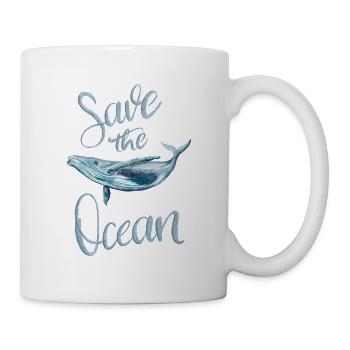 Save The Ocean and Stop Whaling - Mug - white - Right