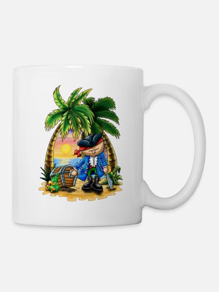 Kleiner Pirat - Tasse - Weiß