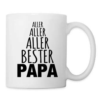 Bester Papa lustig Geschenkidee Vater Geburtstag - Tasse - Weiß - Rechts