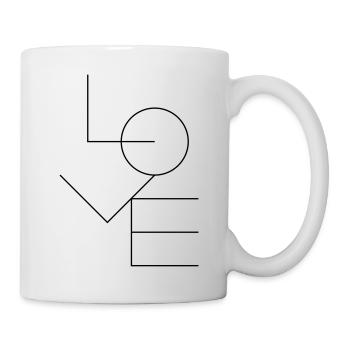 LOVE - Mug blanc - blanc - Droite