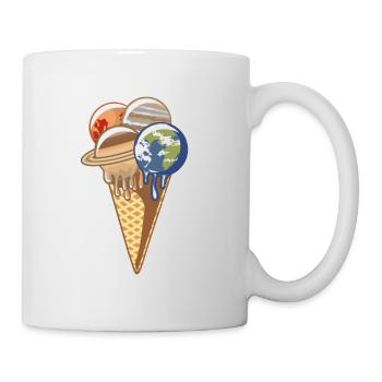 Ice cream planet - Mug - white - Right