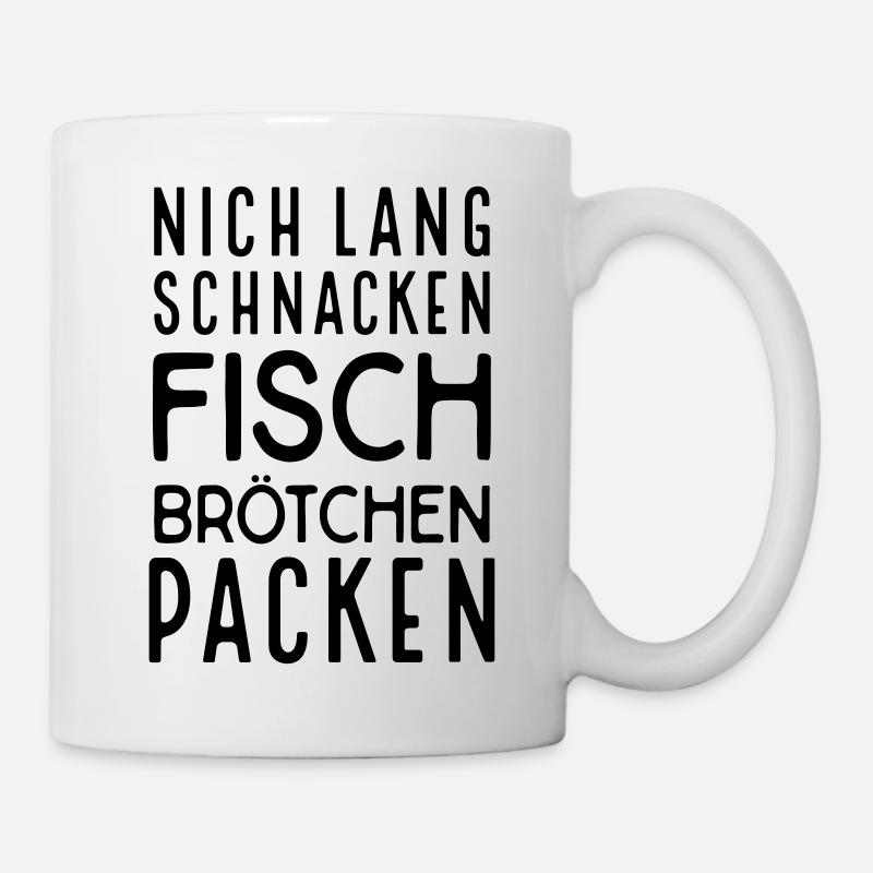 Fischbrötchen - Tasse - Weiß