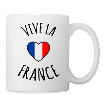 Tshirt vive la france, vive la France - Mug blanc - blanc - Droite