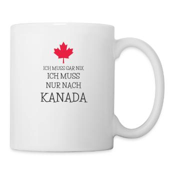 Kanada Berge Winter Flagge Nordamerika ahorn - Tasse - Weiß - Rechts
