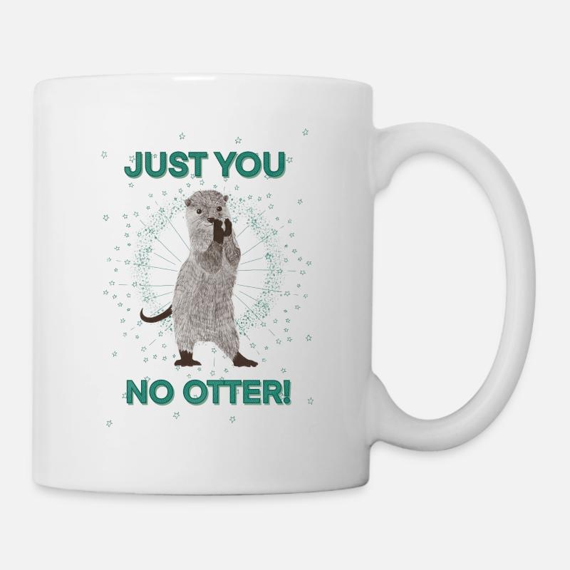 Juste vous pas de loutre - Mug blanc - blanc