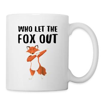WHO LET THE FOX OUT Dabbender Fuchs - Mug blanc - blanc - Droite